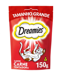 Petisco Dreamies para Gatos Adultos Carne Tentadora 150 g