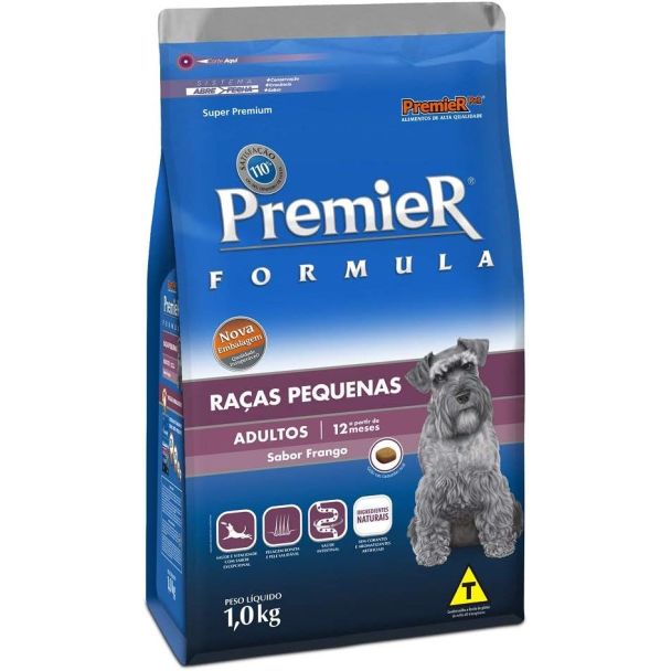 Ração Premier Formula Cães Adultos Raças Pequenas Frango 1 kg