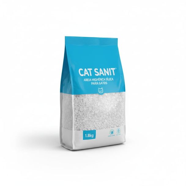 Areia Higiênica Sílica para Gatos 1.8kg