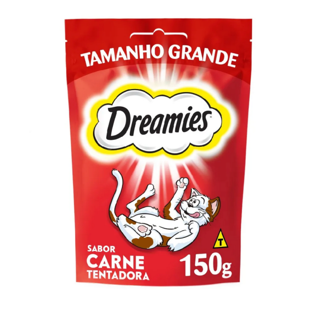 Petisco Dreamies para Gatos Adultos Carne Tentadora 150 g