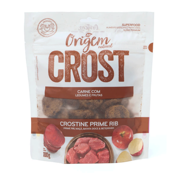 Petisco Cães Origem Natural Crost Crostine Prime Rib 100 g