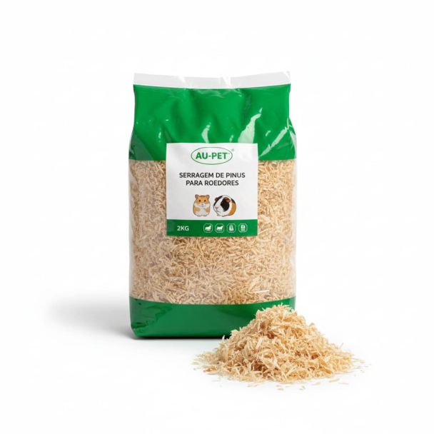 Serragem de Pinus para Roedores 2kg